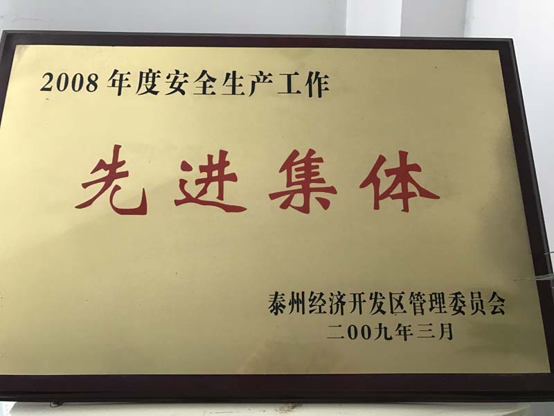 Tập thể tiên tiến trong công tác an toàn sản xuất năm 2008